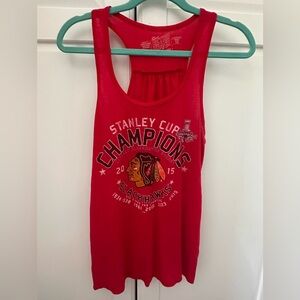 Chicago Blackhawks Stanley Cup Champions 2015 Tank Top Women’s Large